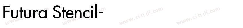Futura Stencil字体转换